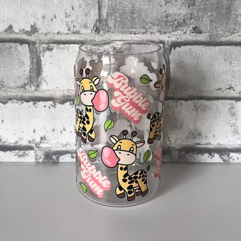 Sklenička Žirafky bubblegum