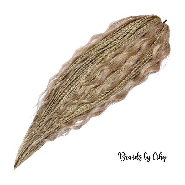 Boho set Blond-rosegold 