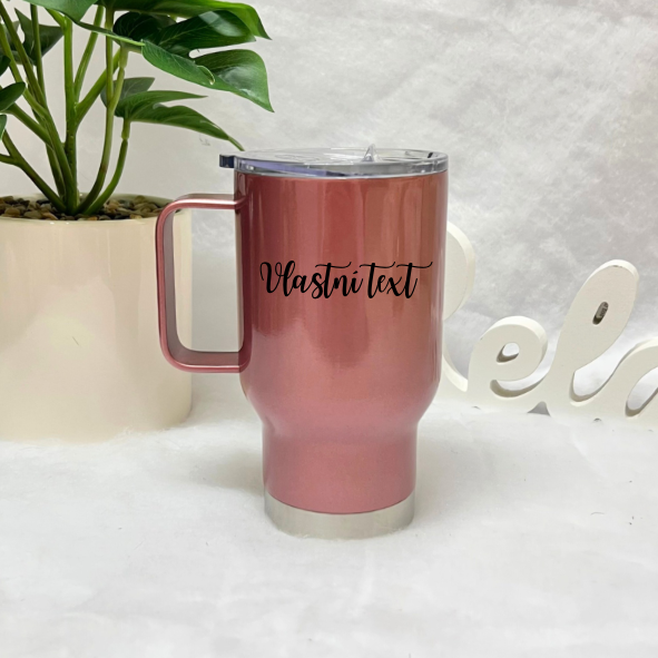 Termohrnek rosegold Vlastní text 450ml