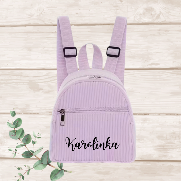 Personalizovaný dětský batůžek fialový