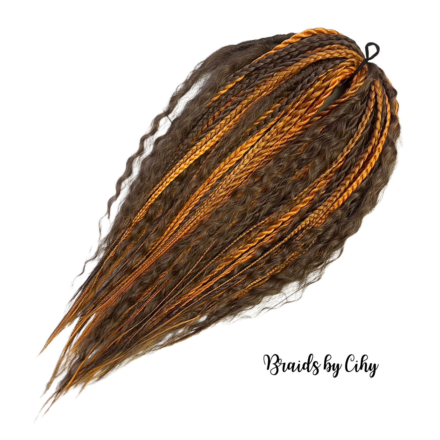 Boho set Mix hnědo-zrzavý