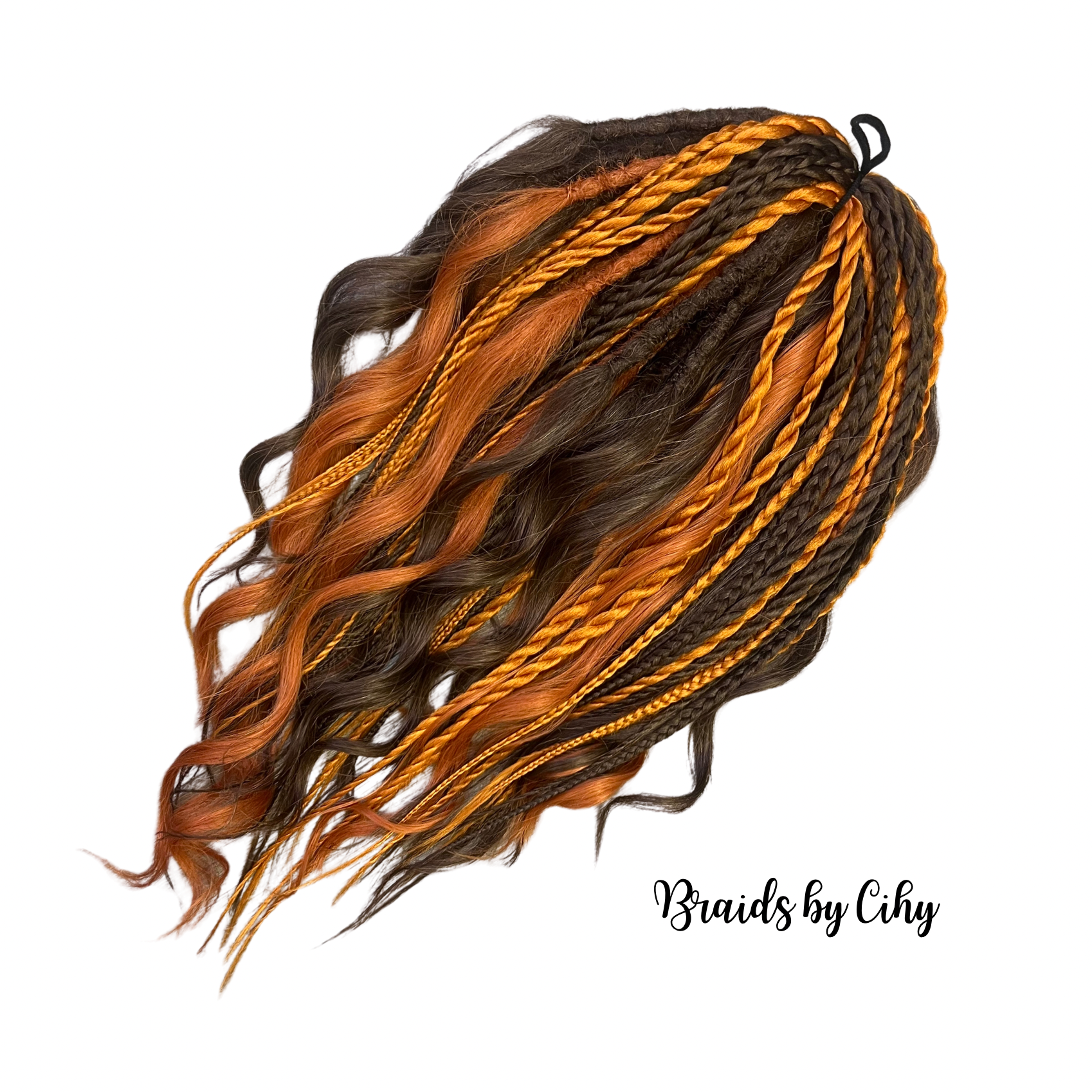 Boho set Mix hnědo-zrzavý (krátká verze 45cm)