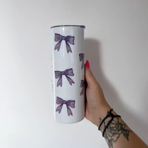 Tumbler Purple bows