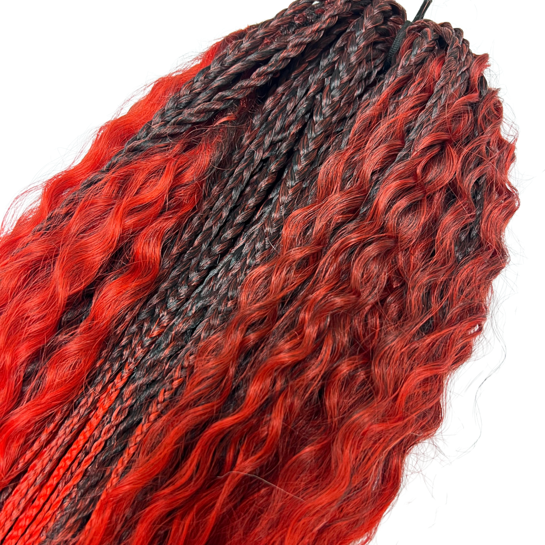 Boho set Černo-červený