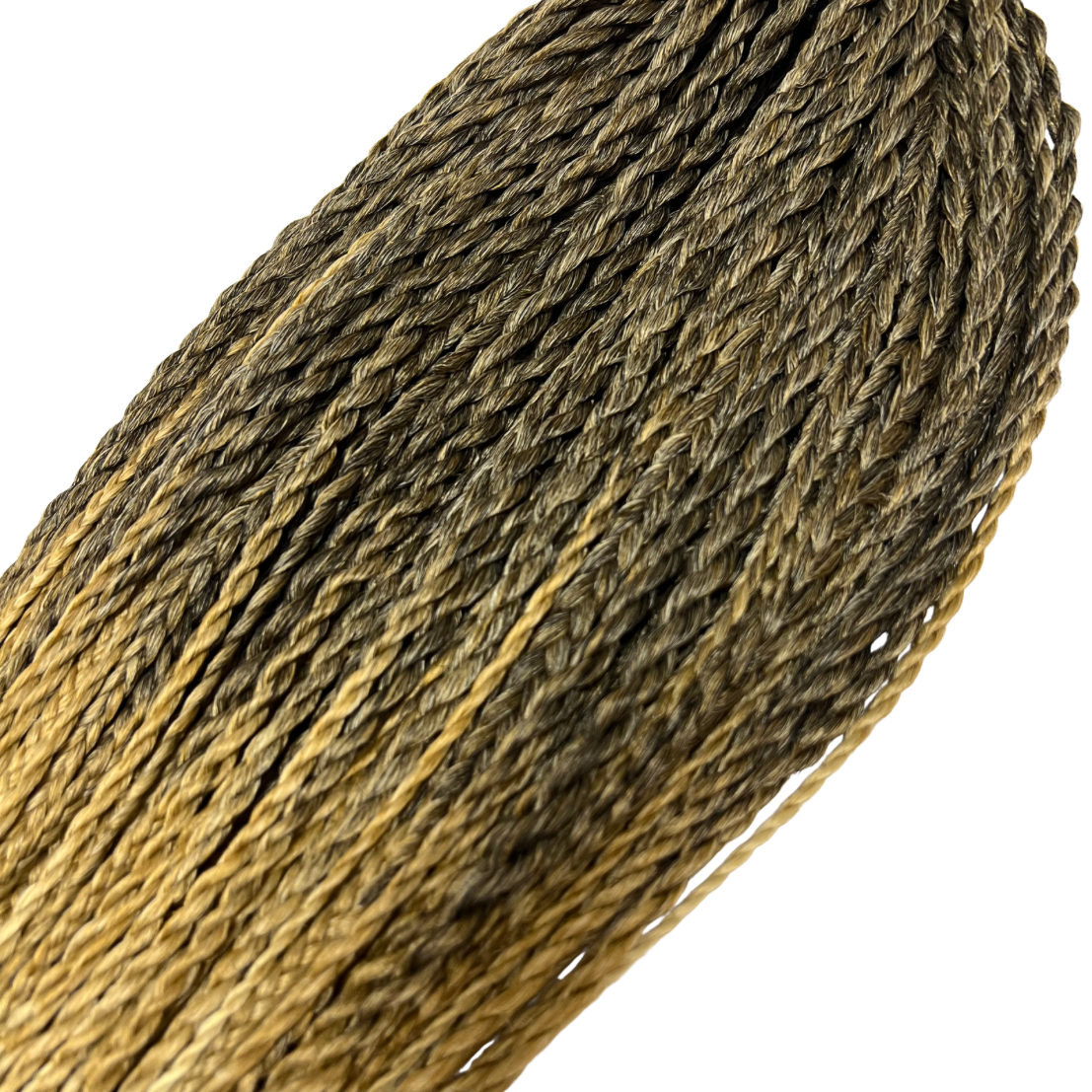 Set pseudo copánků a twistů Ombré hnědo-blond