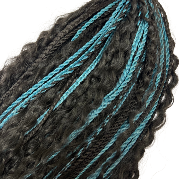 Boho set Černo-modrý