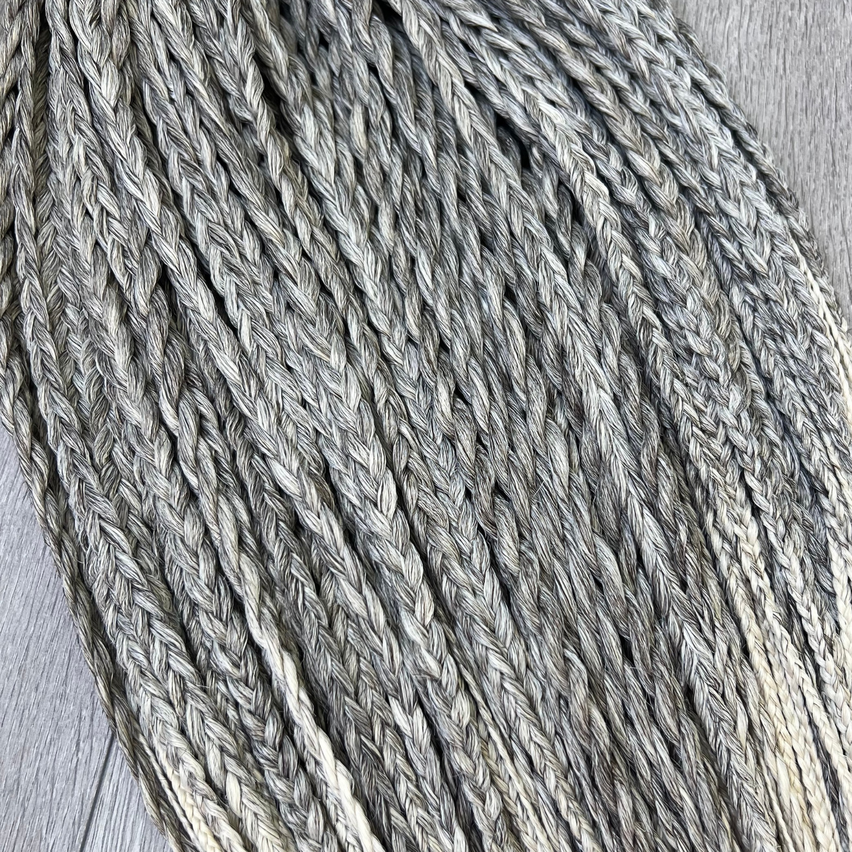 Set pseudo copánků a twistů Studené ombré hnědo-blond