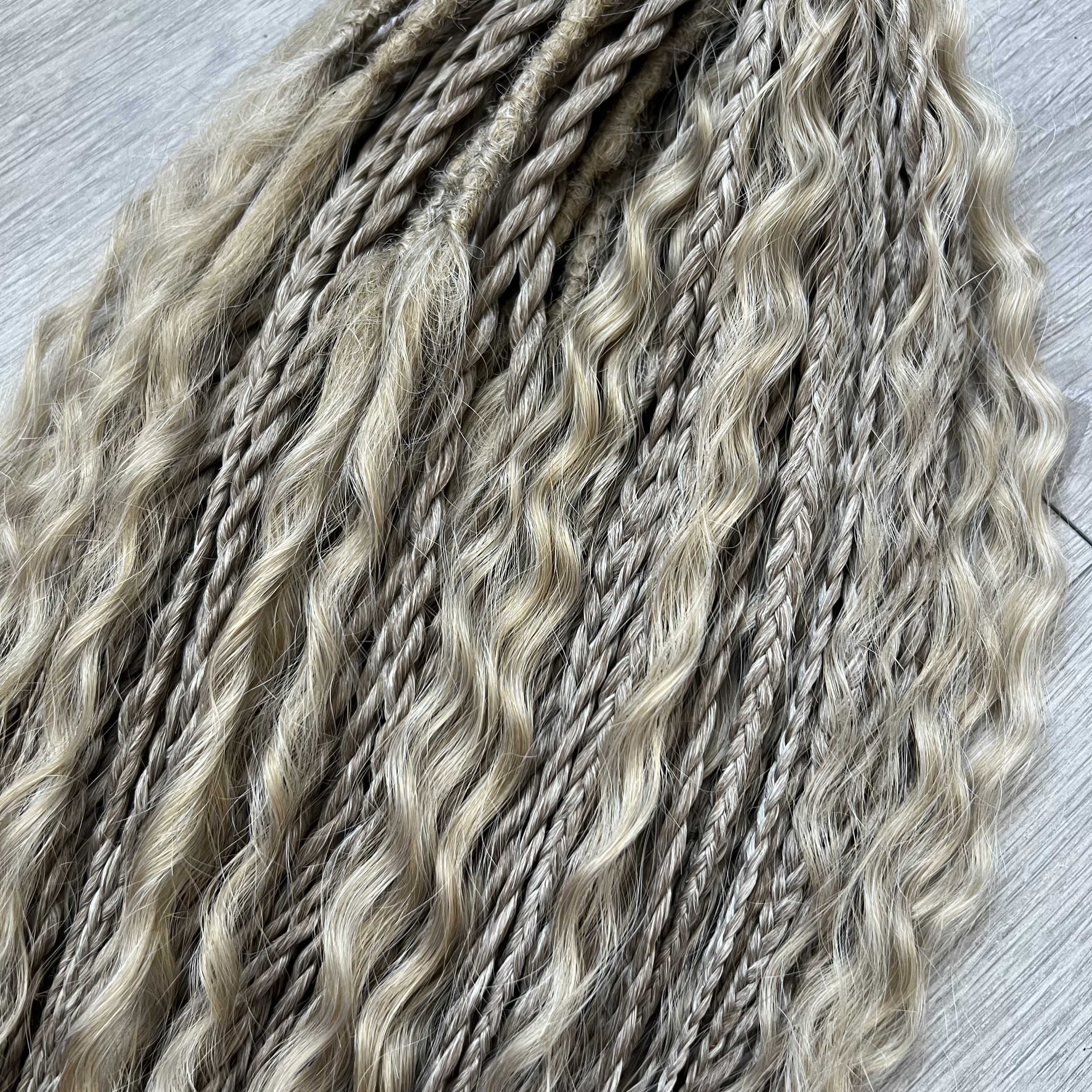 Boho set Popelavá blond