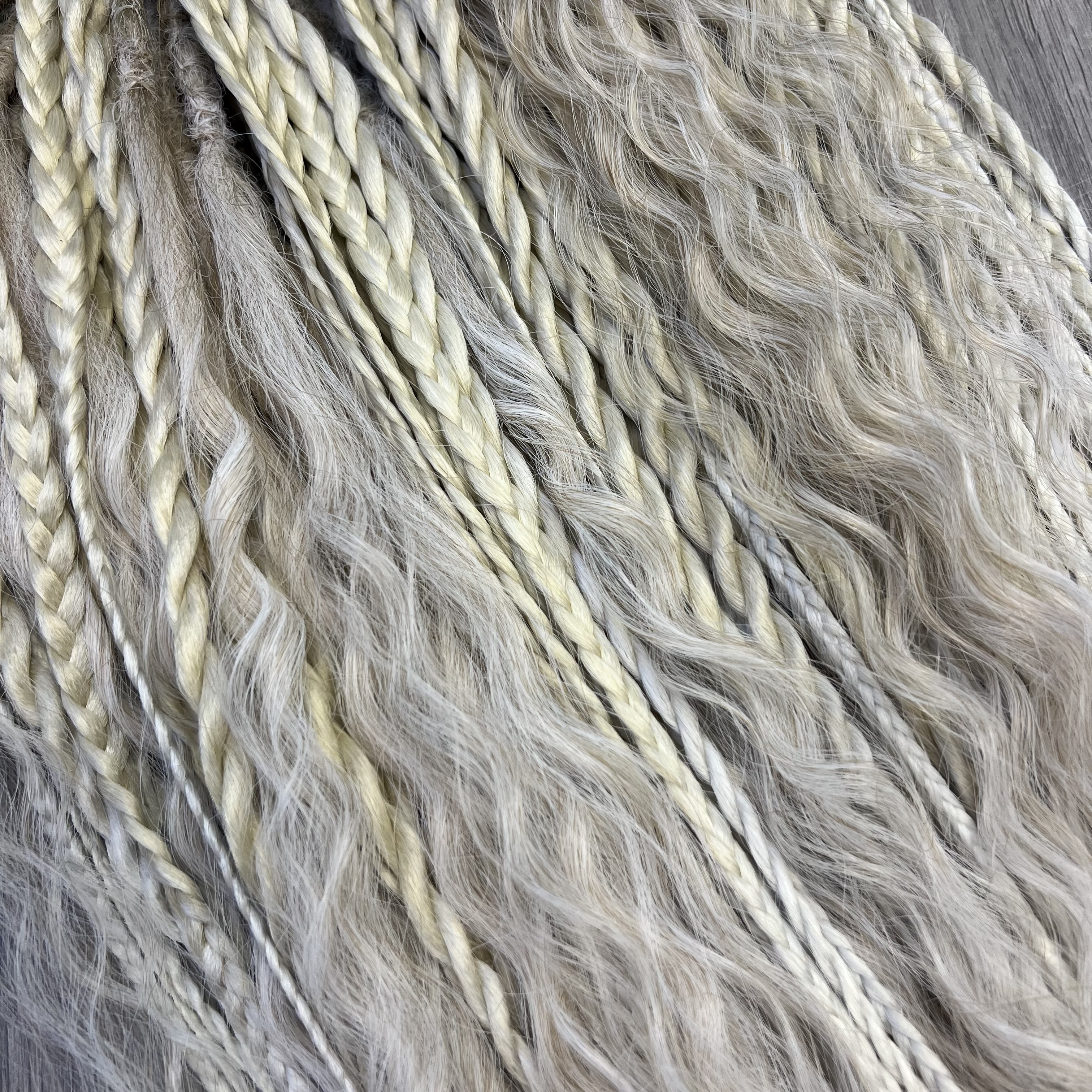 Boho set Blond-bílé ombre