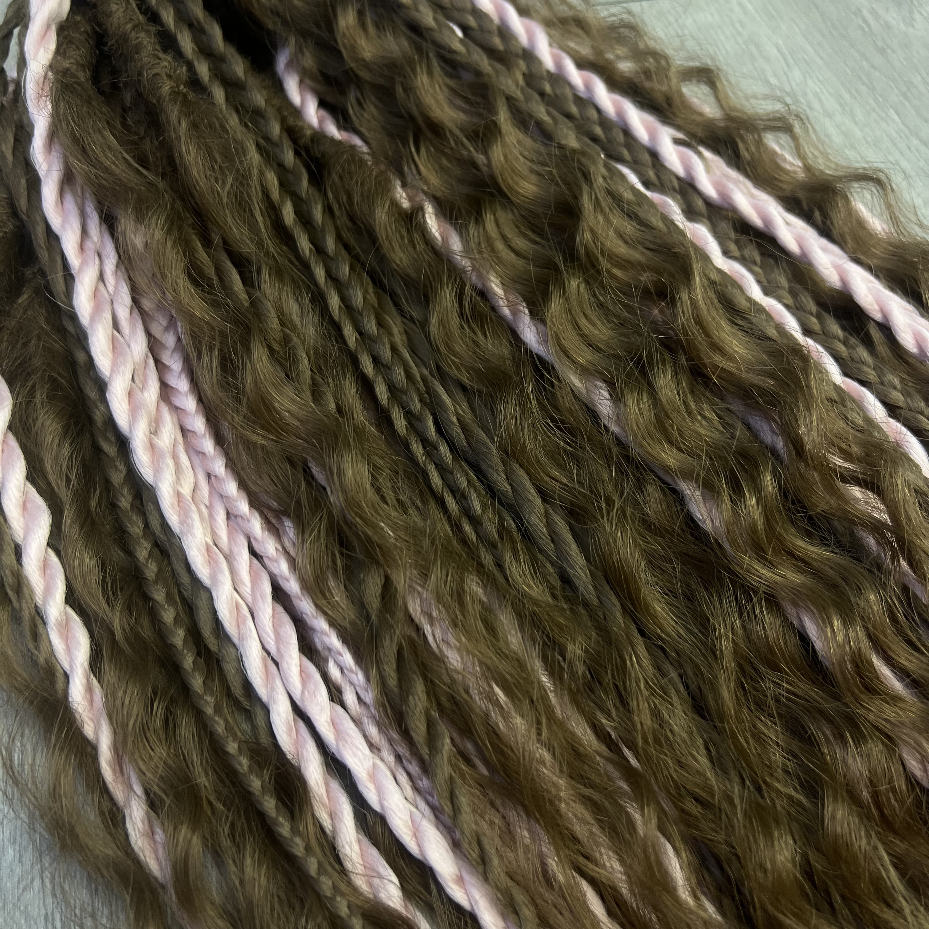 Boho set Hnědo-rosegold