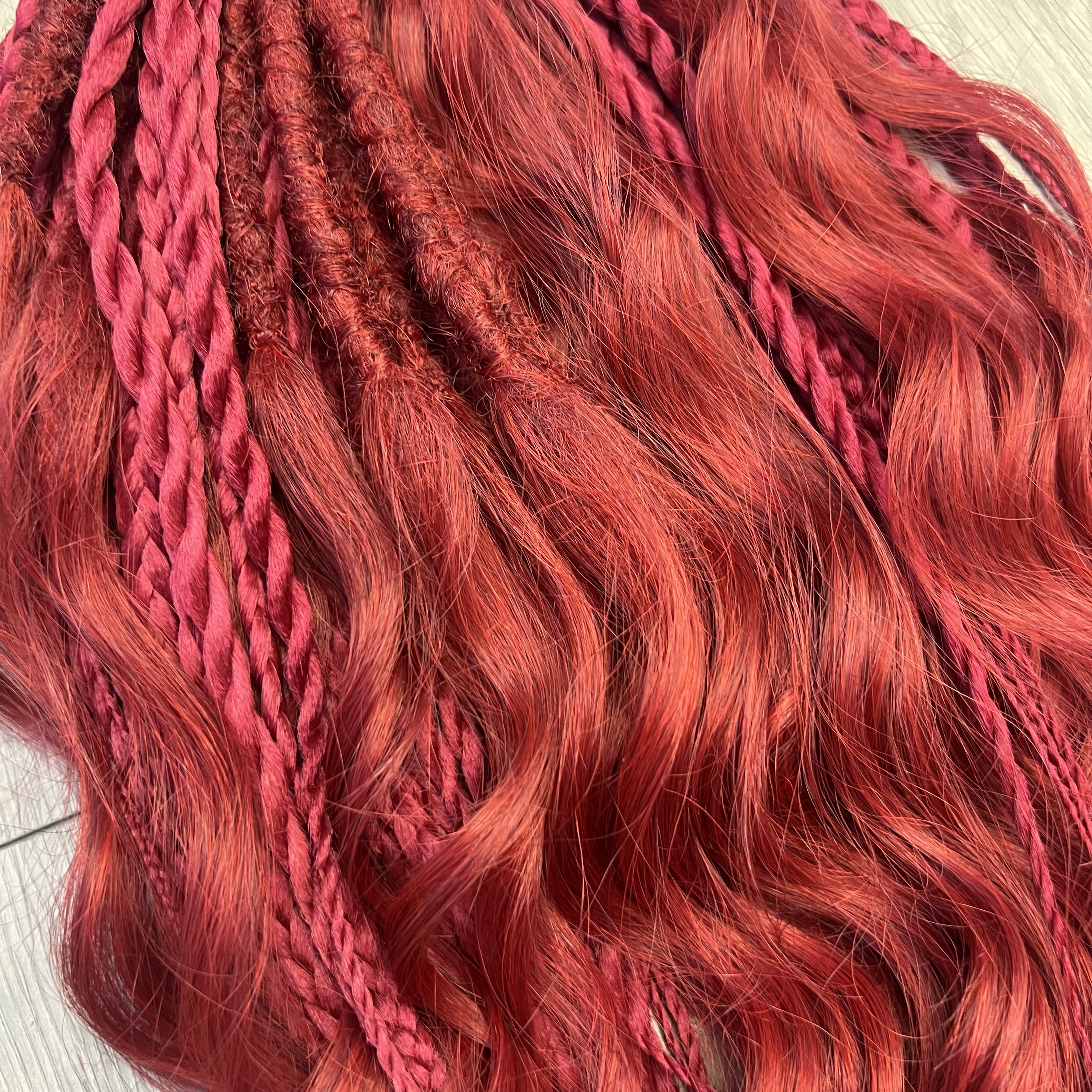 Boho set Červený (krátká verze 45cm)