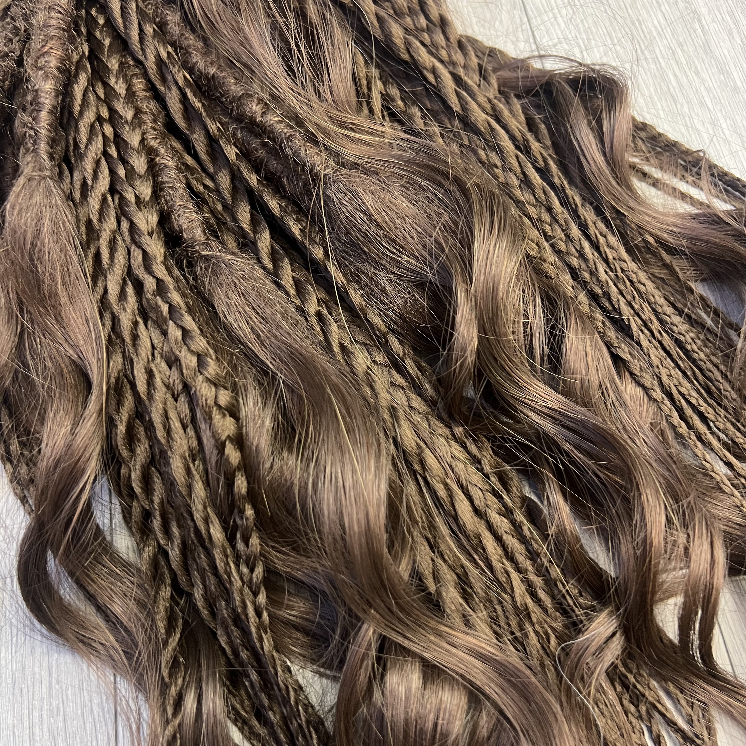 Boho set Čokoládově hnědý (krátká verze 45cm)