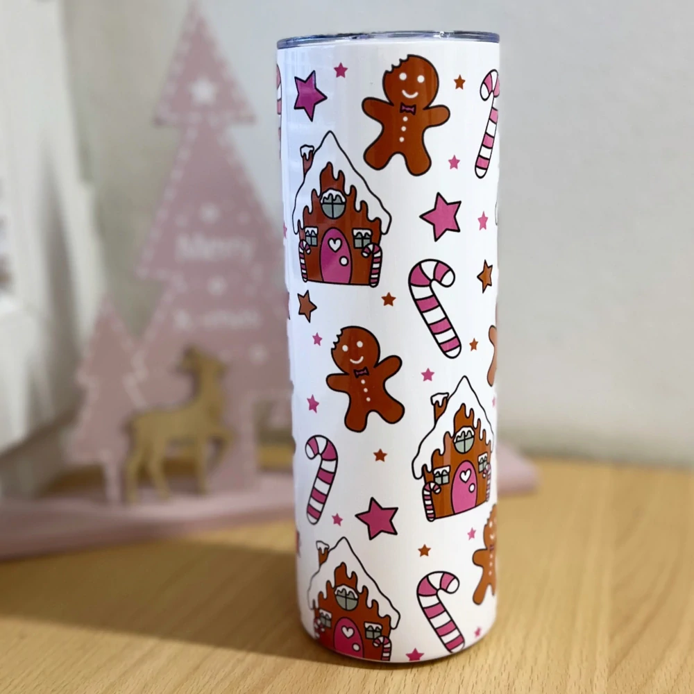 Tumbler Gingerbread house