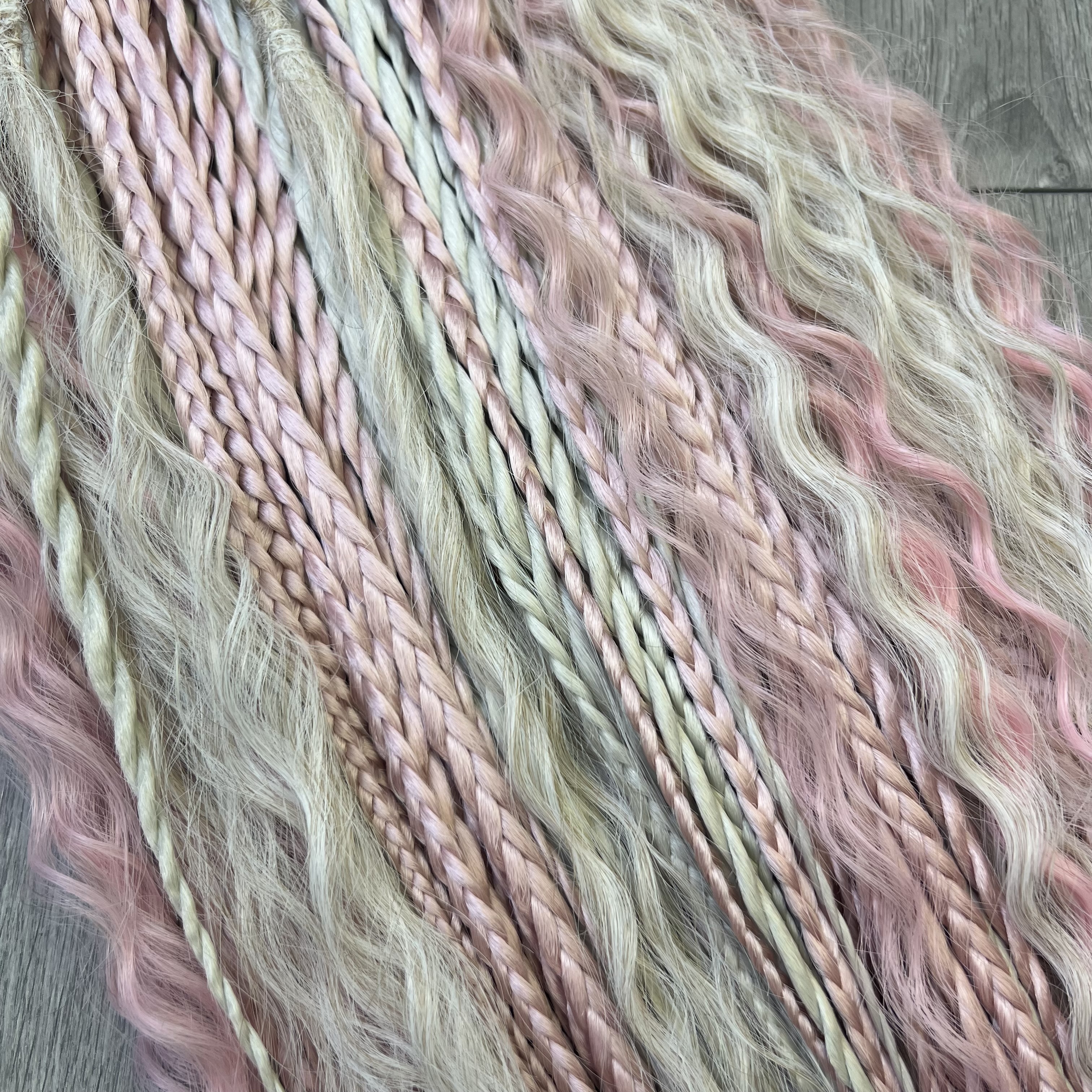 Boho set Rosegold-platinový