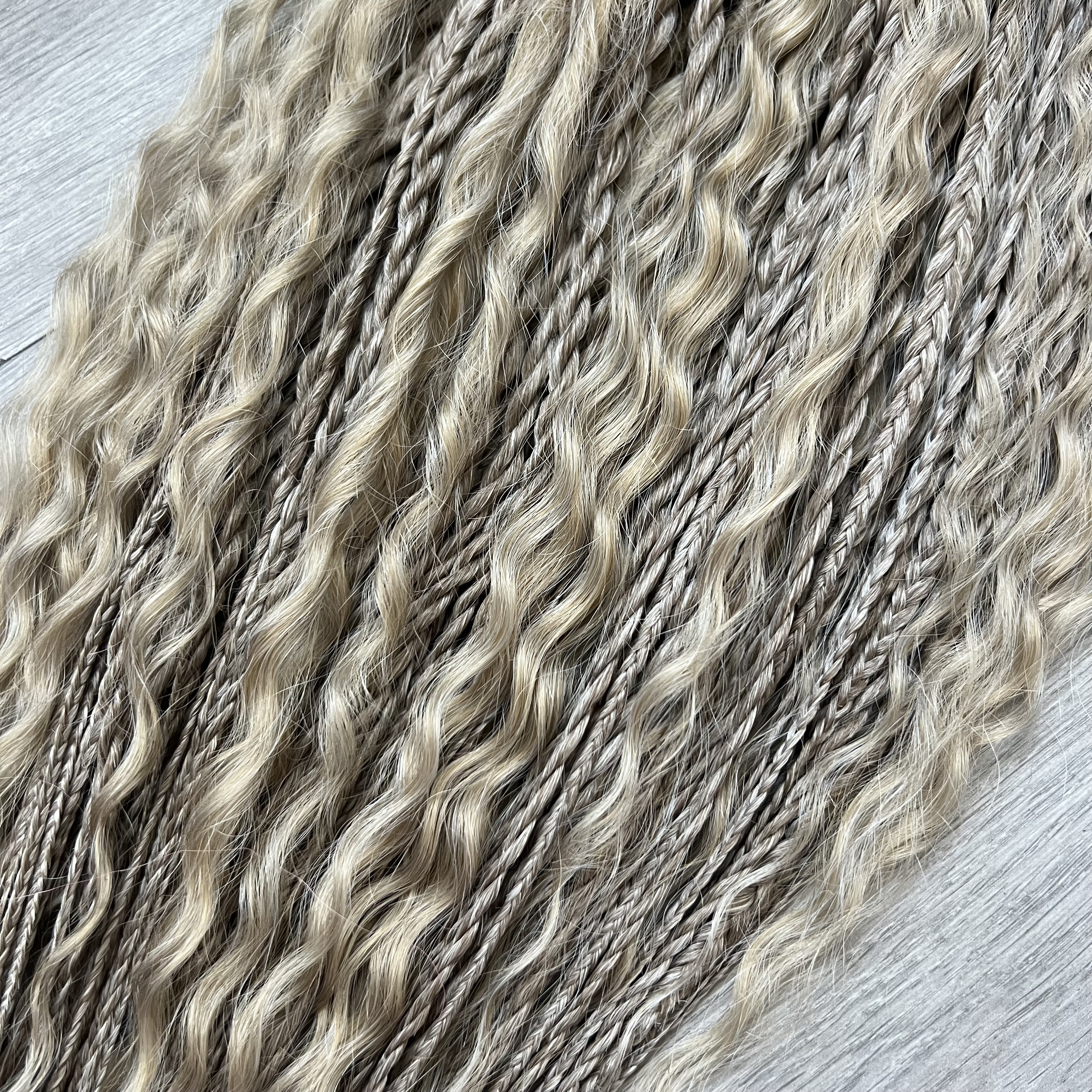 Boho set Popelavá blond