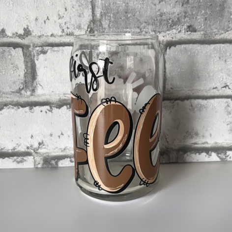 Sklenička But first coffee