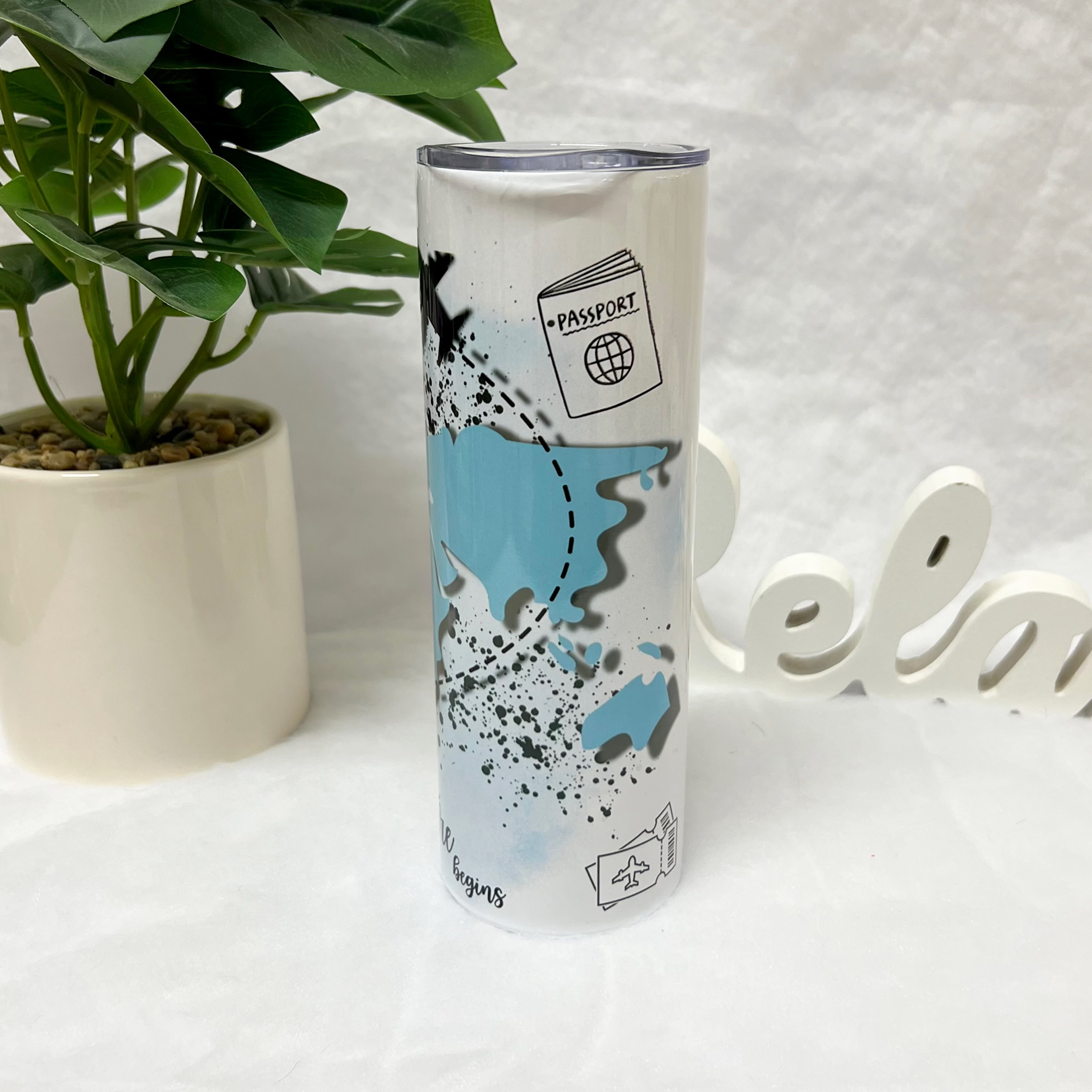 Tumbler Travel modrý